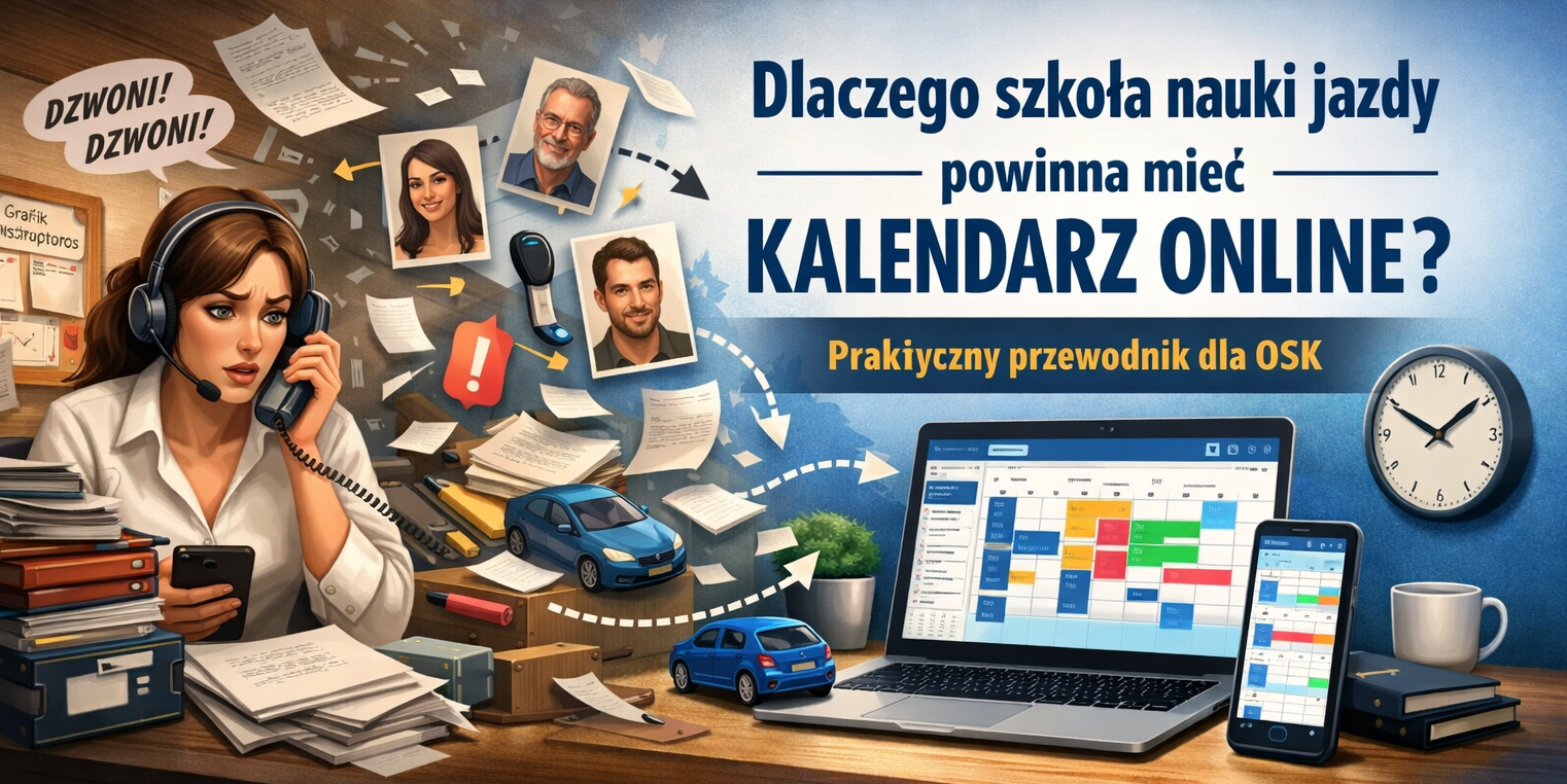 Szkoło nauki jazdy – ile godzin i kursantów tracisz przez chaos w grafiku?